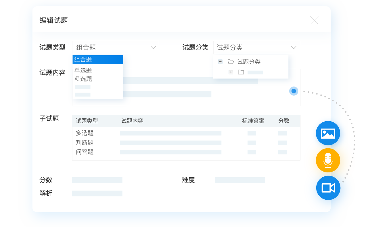 試題類型
